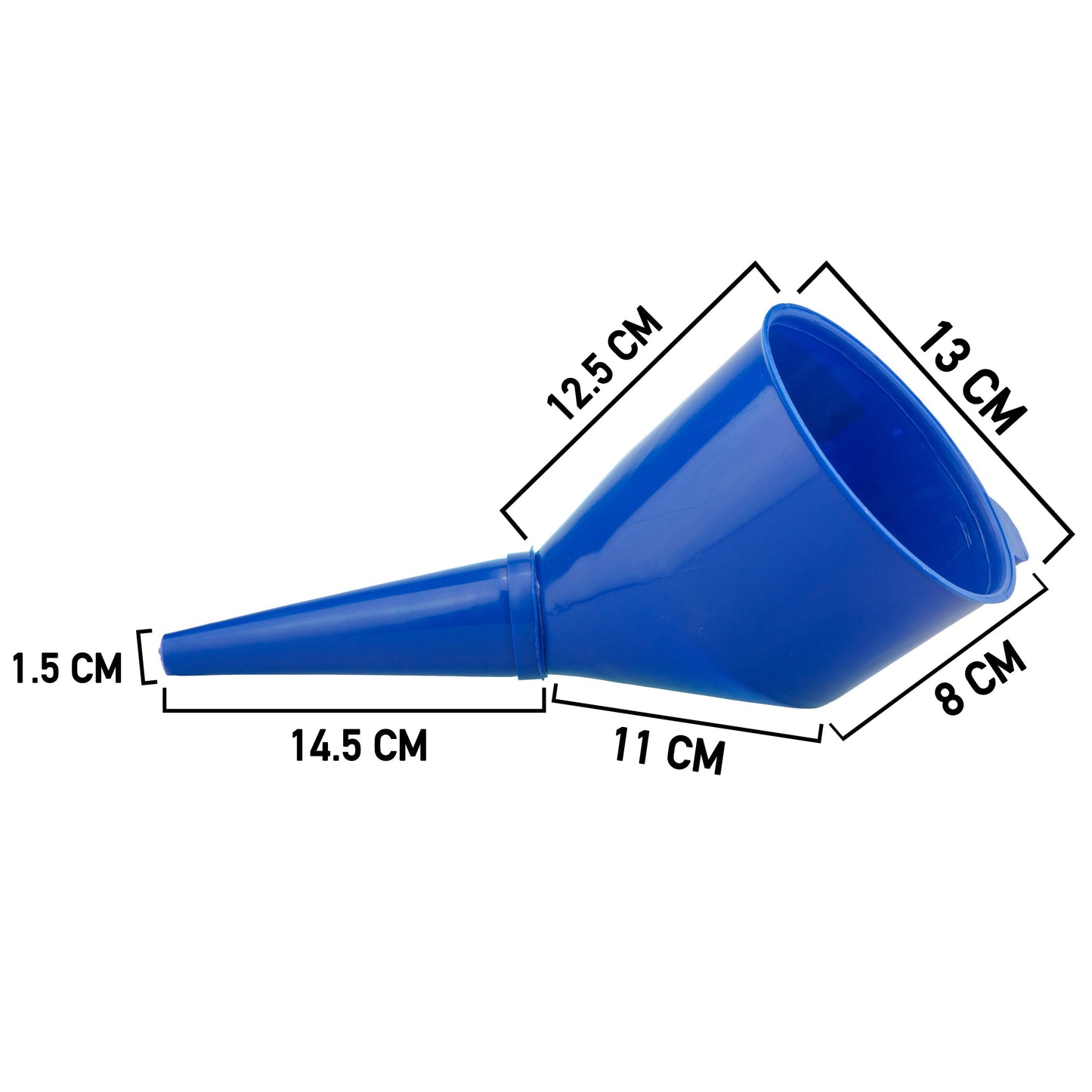 Angled Car Fuel Funnels with Filter (Red and Blue) Car Fuel Funnel Car Accessory