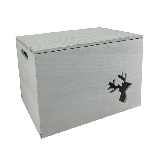 Wooden Christmas Reindeer Storage Box